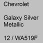 Preview: Chevrolet, Galaxy Silver Metallic, 12 / WA519F.